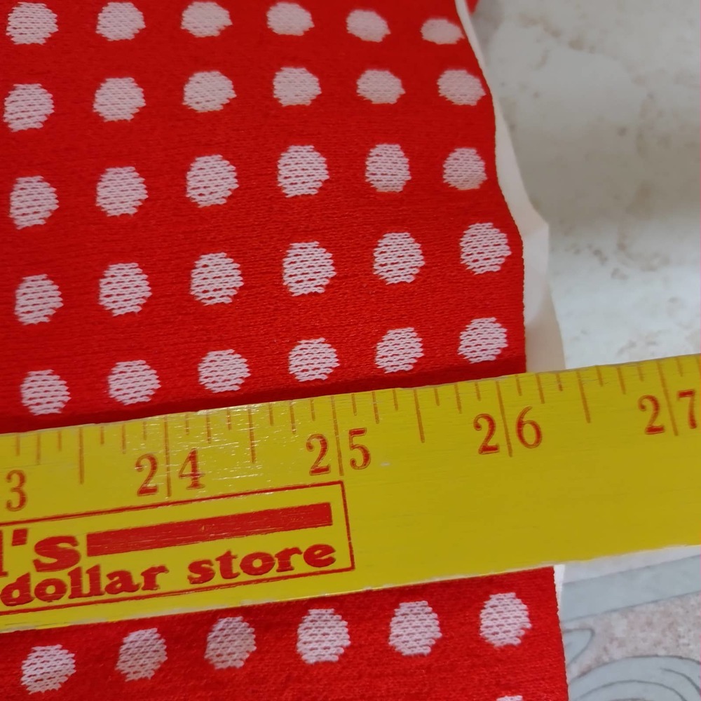 Vintage 70s Julie Miller High Neck Drop Waist 2 PC Polka Dot Dress Suit (REPAIR) - Picture 13 of 13